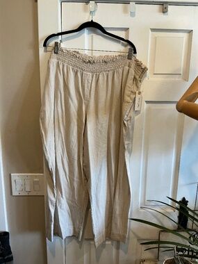 Land and Sea linen pants in plus size 3x!  Brand new with tags!